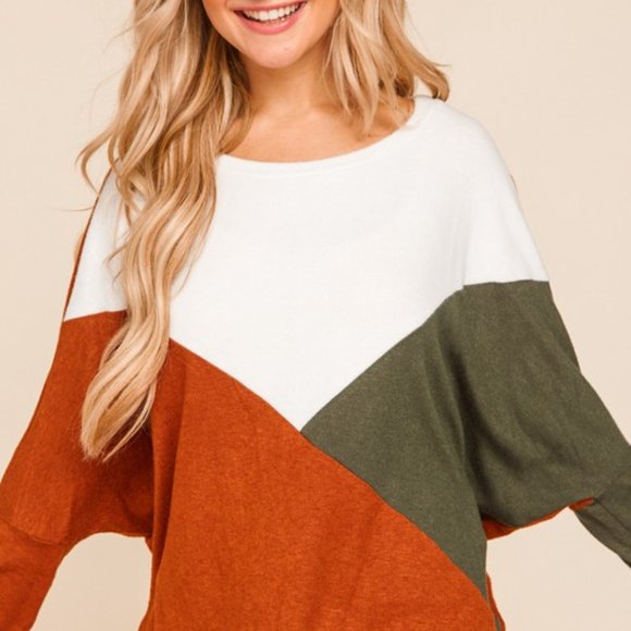 Fall Colorblock Top - Picture 3 of 4